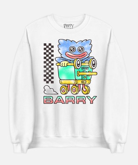 Poppy Playtime Barry Cart White Pullover