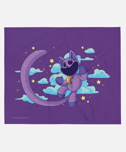 Poppy Playtime CatNap Night Sky Throw Blanket
