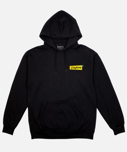 Poppy Playtime Yarnaby Attack Black Drawstring Hoodie